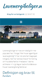Mobile Screenshot of lavenergiboliger.no